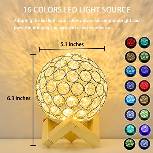 Wahzaus Bedroom Lamps, 16 Color Changing Rgb Small Decorative Lamp With Remote Control, Small Table Lamp For Bedroom Living Room (Tripod Base) #TOP2