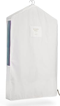 Hayden Hill Luxury Organic Cotton Garment Bag for Hanging Clothes Short 40"