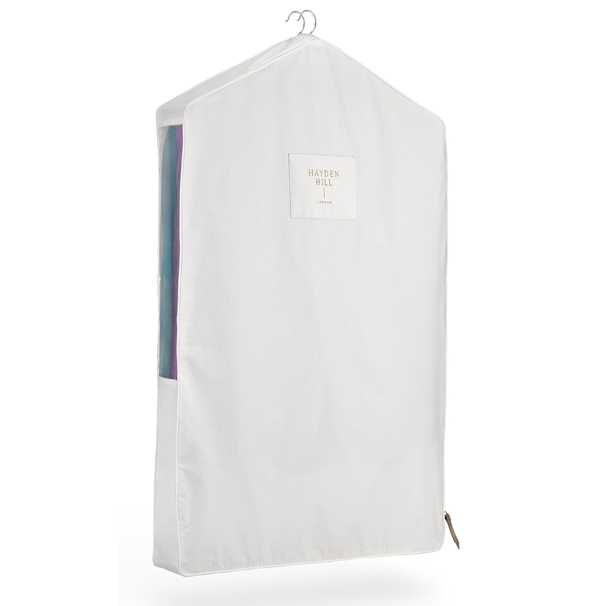 Hayden Hill Housse à Vêtements de Luxe en Coton Bio, Robes Courtes, 101 cm