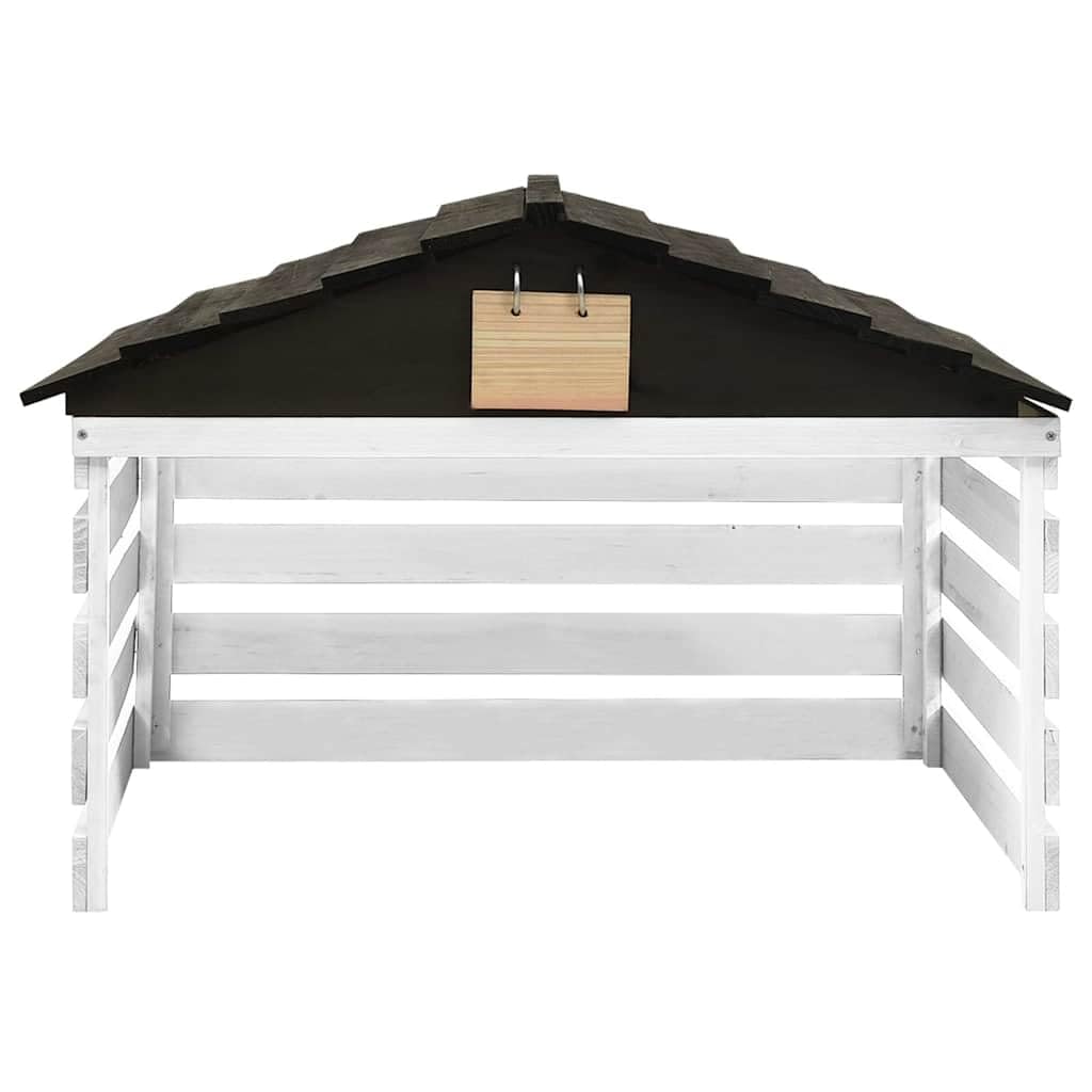 Garage per robot tosaerba, 78 x 74 x 54 cm, in legno di abete