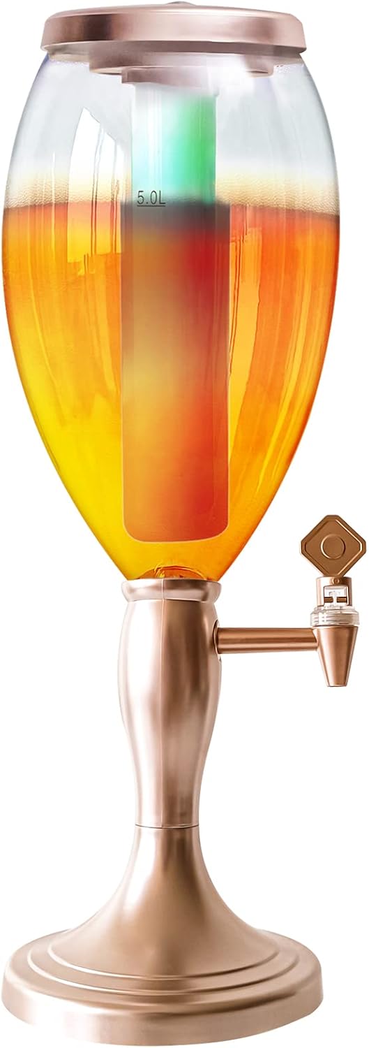 Beer Tower Dispenser 5L/169oz Mimosa Drink Tower with