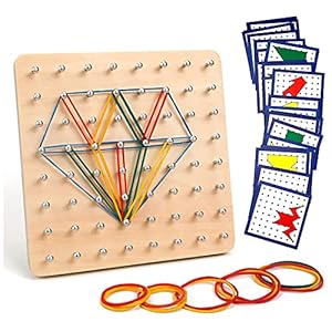 Babyhelen Houten Montessori Toys, Houten Geometrische Vormen Baby Geometry Board Houten Set, Ontwikkelen van verbeelding…