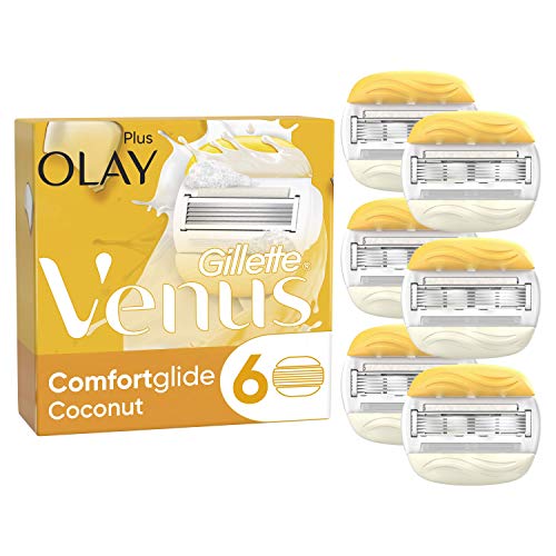 Gillette Venus + Olay Lames 1 Unité avec barres de soin hydratantes anti-irritation pour jambes