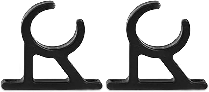 MARINE CITY Black Nylon Boat Ladder Storage Clips, Lightweight, Durable Stowing Hooks for Easy Ladder Holding & Smooth Sleek Design for Boats, Yachts & Marine Pack of 2