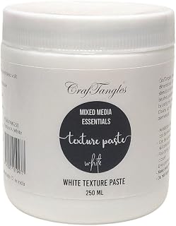 CrafTangles Texture Acrylic Paste - White (250 ml), For Art and Craft, Non Toxic, Made in India, Artist Grade, Add Texture... Price In India