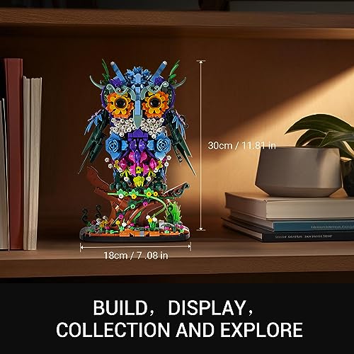 image for Sillbird Owl Animal Building Toy Set, Home Decor or Office Art Collect