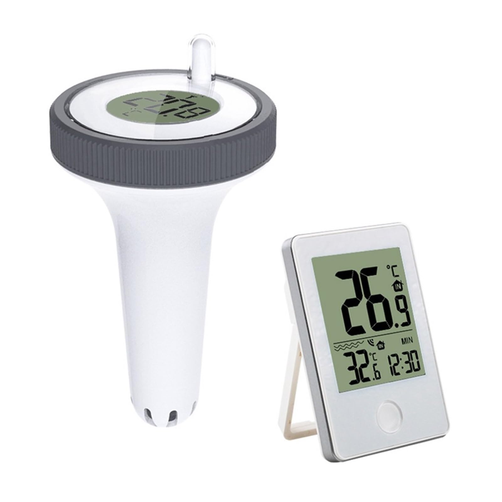 Termometro Digitale for Piscina Wireless, Galleggiante, Facile da Leggere, Impermeabile, Adatto for Piscine E Acquari. Impermeabile Secondo Ipx7