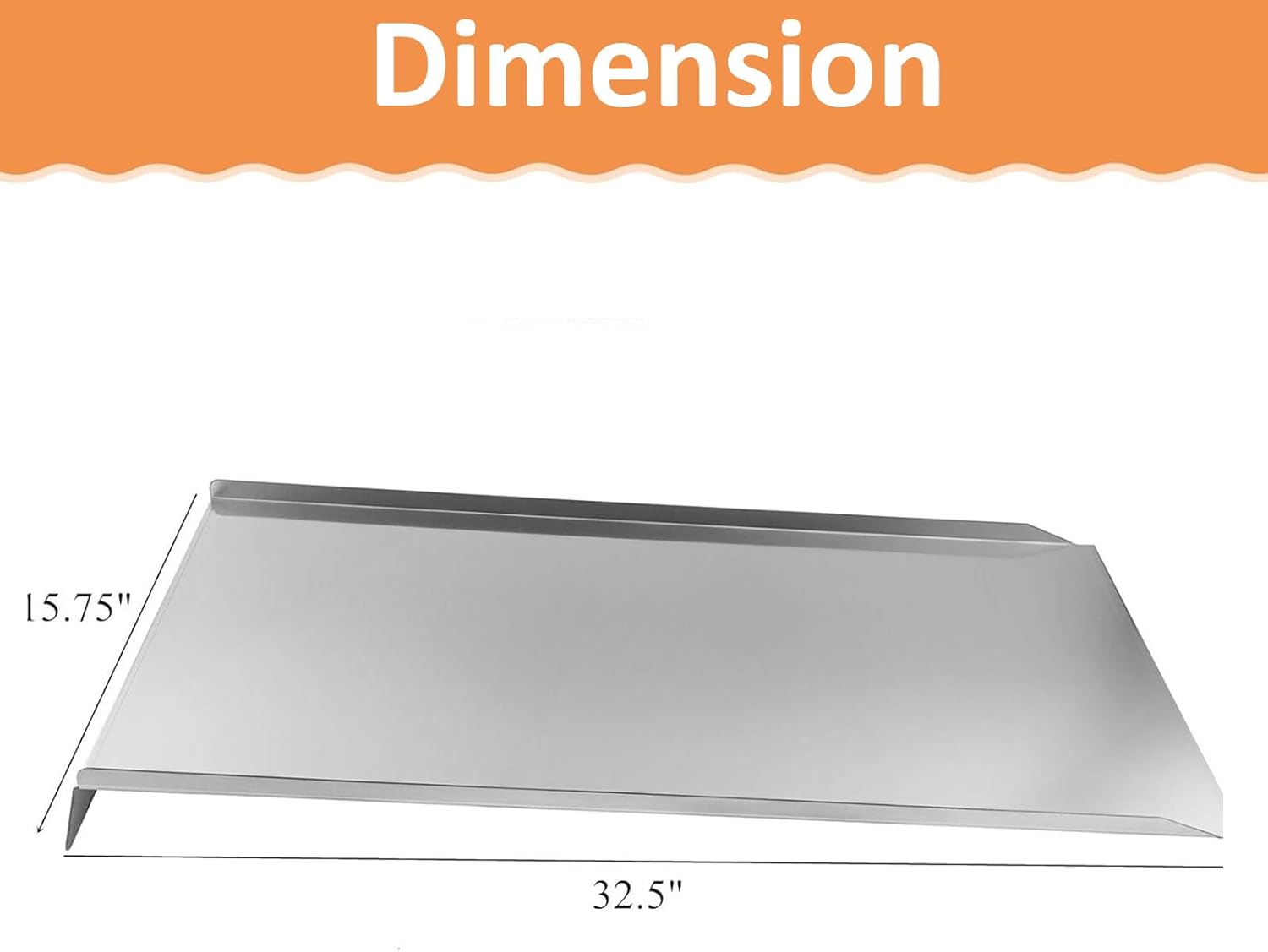 AJinTeby Drip Pan Heat Baffle Replacement for Traeger 34 Series and Newer Tex, Tex Elite Pellet Smoker Grills | Heavy Duty Stainless Steel