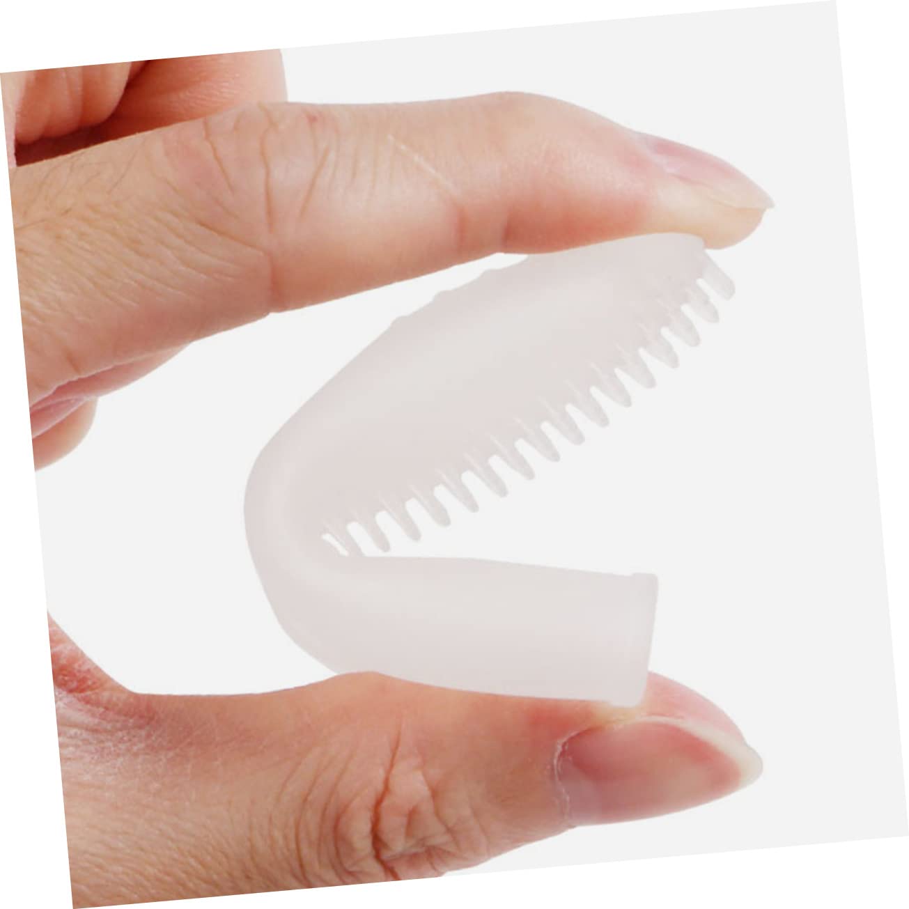 INOOMP 4stücke Pet Finger Zahnbürste Haustierpflege-werkzeug Gründlichen Mundreinigung Für Hunde Und Katzen Transparent Langlebig Und Handlich Mundgeruch