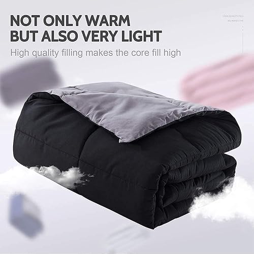 Miniatura 8 de Decroom - Juego de edredón acolchado y liviano de 3 piezas con relleno alternativo para todas las estaciones, incluye 2 fundas de almohada (color