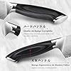 SHAN ZU Set de Cuchillos de Cocina de Acero en Polvo, 3 Piezas Juego de Cuchillos de Cocina Súper Afilado y Duro, Mango de Madera Ergonómico, Cuchillo de Chef, Cuchillo Universal y Cuchillo de Pelar #3