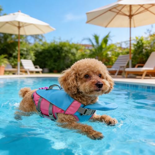 Gilet de sauvetage pour chien pour faire nager votre animal en piscine et rivière - 7