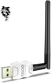 محول بلوتوث طويل المدى من الفئة 1 للكمبيوتر الشخصي، محول بلوتوث USB QGOO للكمبيوتر الشخصي 5.3+EDR، يدعم جهاز استقبال الدونجل Windows10/8.1/8/7white-114