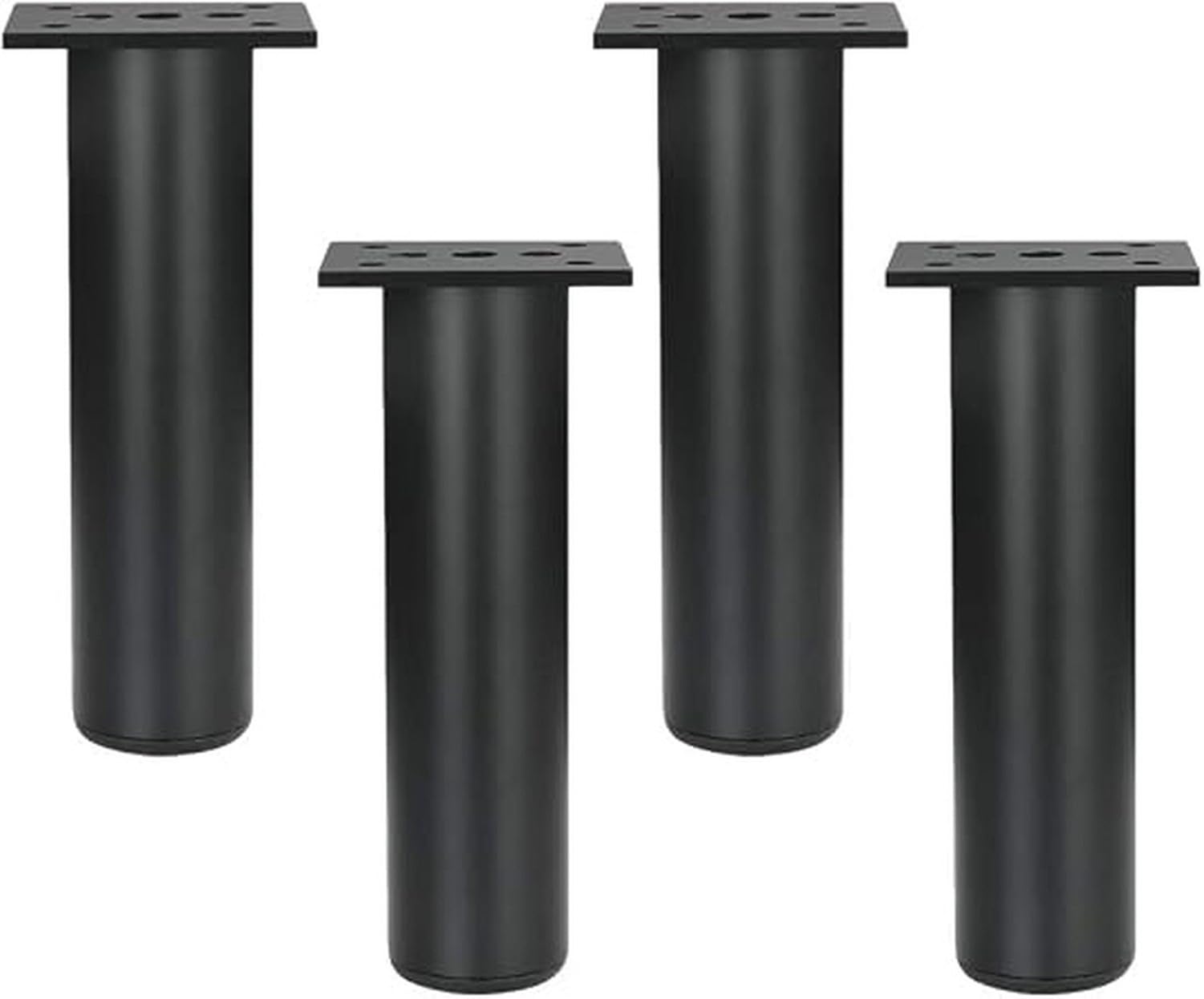 4 szt nóżki do mebli metalowe nogi wspierające do sofy szafki czarne do kuchni salonu sypialni zamienniki nóżek meblowych o wysokości regulowanej, 40cm, 40cm