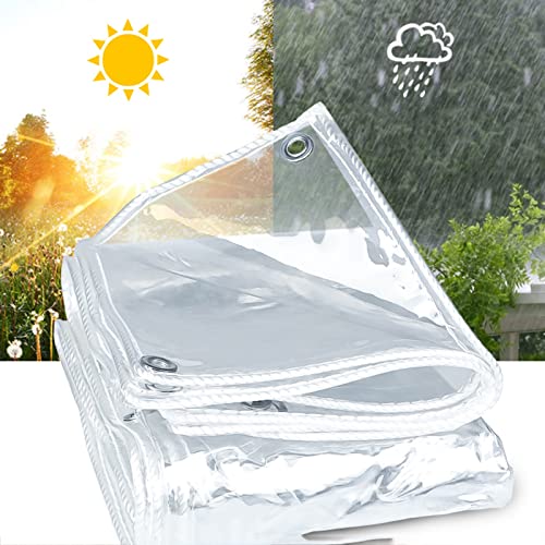 Bâche transparente en PVC 1x5m imperméable avec œillets pour extérieur - 5