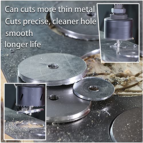 5 Inch Hss Bi Metal Hole Saw Cutter 1-1/2" Depth With Big Arbor For Wood Metal #TOP4