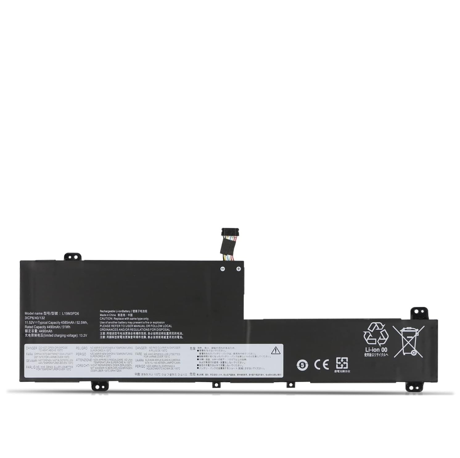 WeFly L19M3PD6 L19L3PD6 Laptop Battery Compatible for ideapad Flex