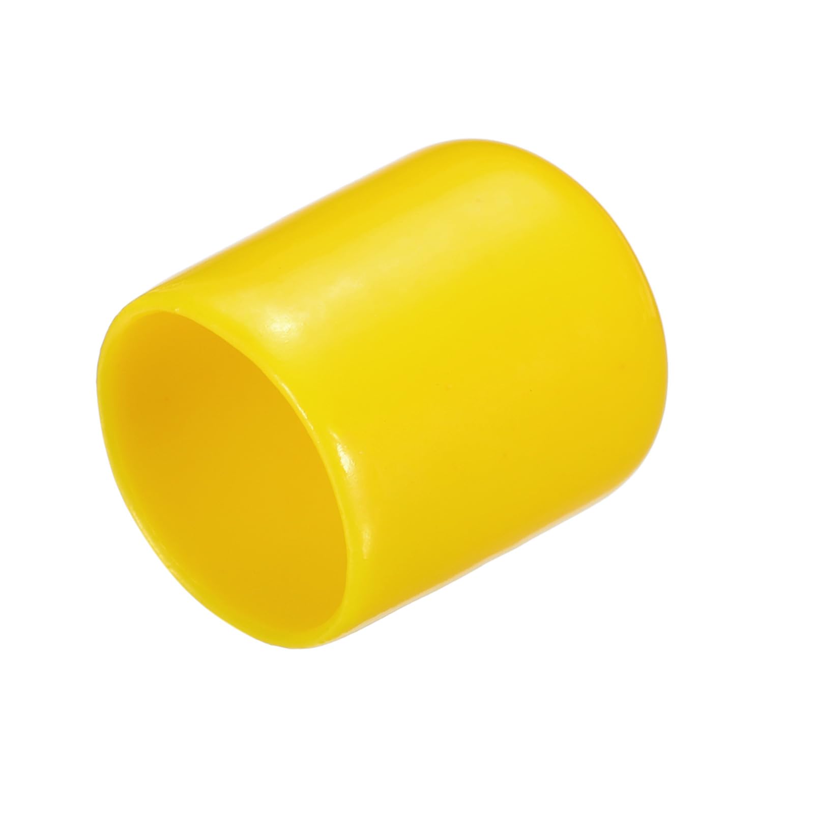 Tapas de goma de 16 mm uxcell de vinilo de PVC y protectores amarillos para roscas redondas