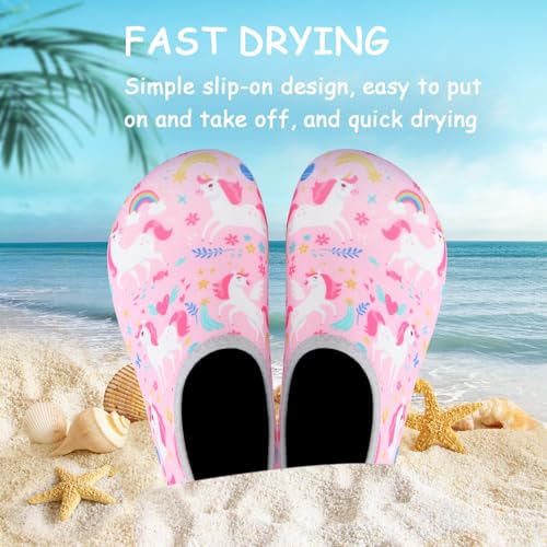 Image of ANLUKE Kids Boys Girls Water Shoes Barefoot Aqua Socks Fast Dry Beach Swim Outdoor Sports Shoes for Toddler