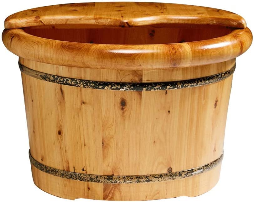 Bañera de pies de madera para adultos