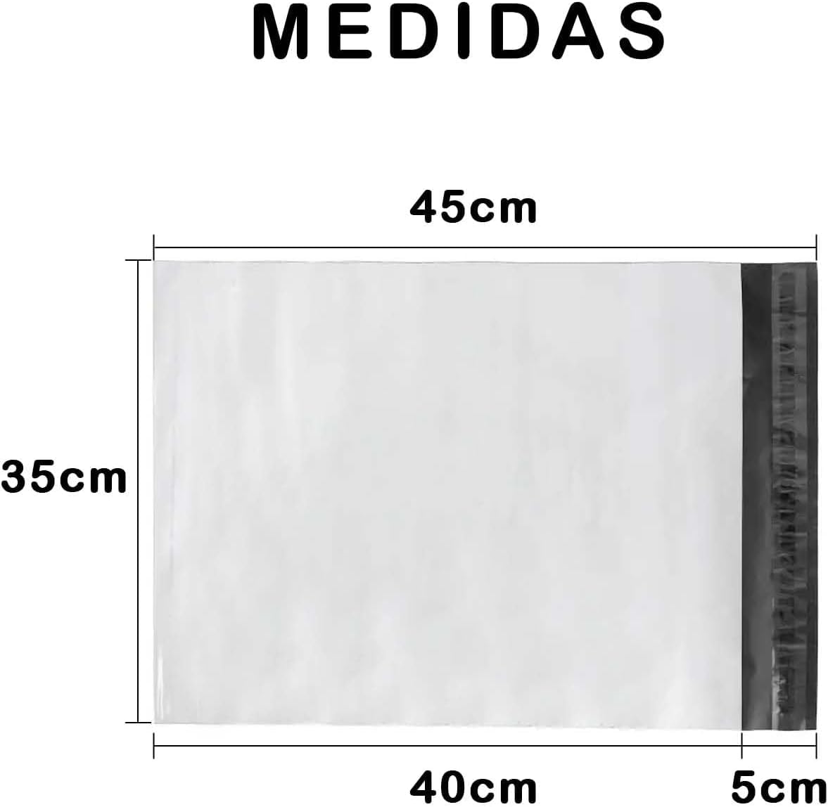 100 Bolsas para Envíos y Embalaje Talla 35x45 cm Autoadhesivas e Impermeables | Sobres Opacos y Resistentes para Paquetería, Ropa, Regalos y Documentos