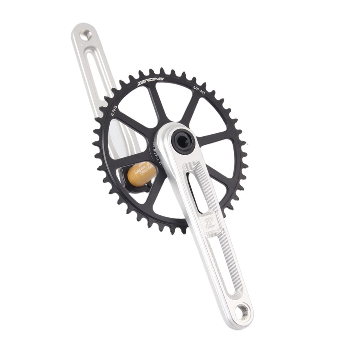 Rower szosowy GXP Hollow zintegrowany zestaw korbowy 170 mm 40 do 50T wąska szeroka okrągła pojedyncza tarcza łańcuchowa stop CNC lewa prawa para