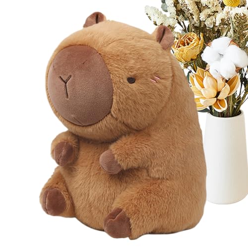 Generico Cuello de viaje - 2 en 1 Capibara Peluche Memory Foam Soporte, Forma U | Dormir Para Adultos Niños Avión Coche Trabajo Camping Road Trip Casa Descanso Accesorio Portátil Suave