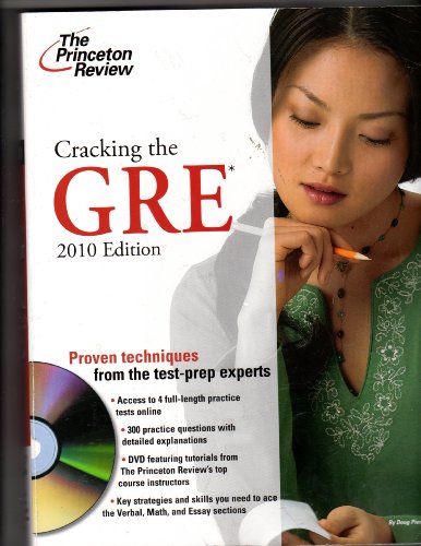 Cracking the GRE with DVD, 2010 Edition (Graduate School Test Preparation)