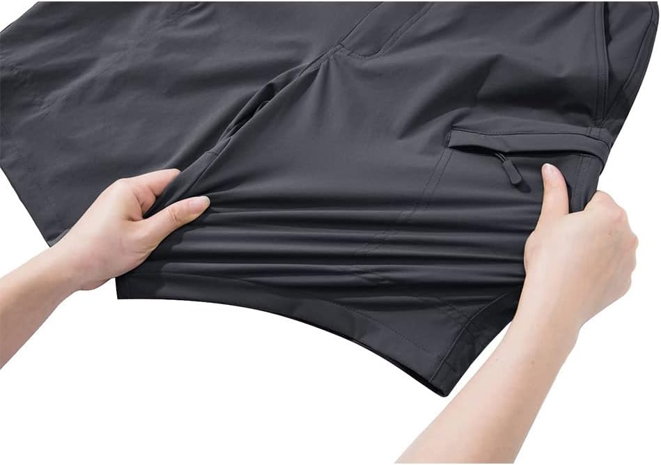 Summer Quick Dry Cargo Shorts for Men Hiking Fishing Shorts Camping Travel Safari Multi-Pockets