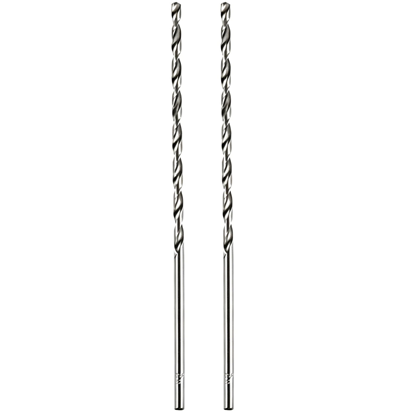 Kesiku 5mm Extra Long HSS Metal Carbide Drill Bit, 200mm Length, 2pcs