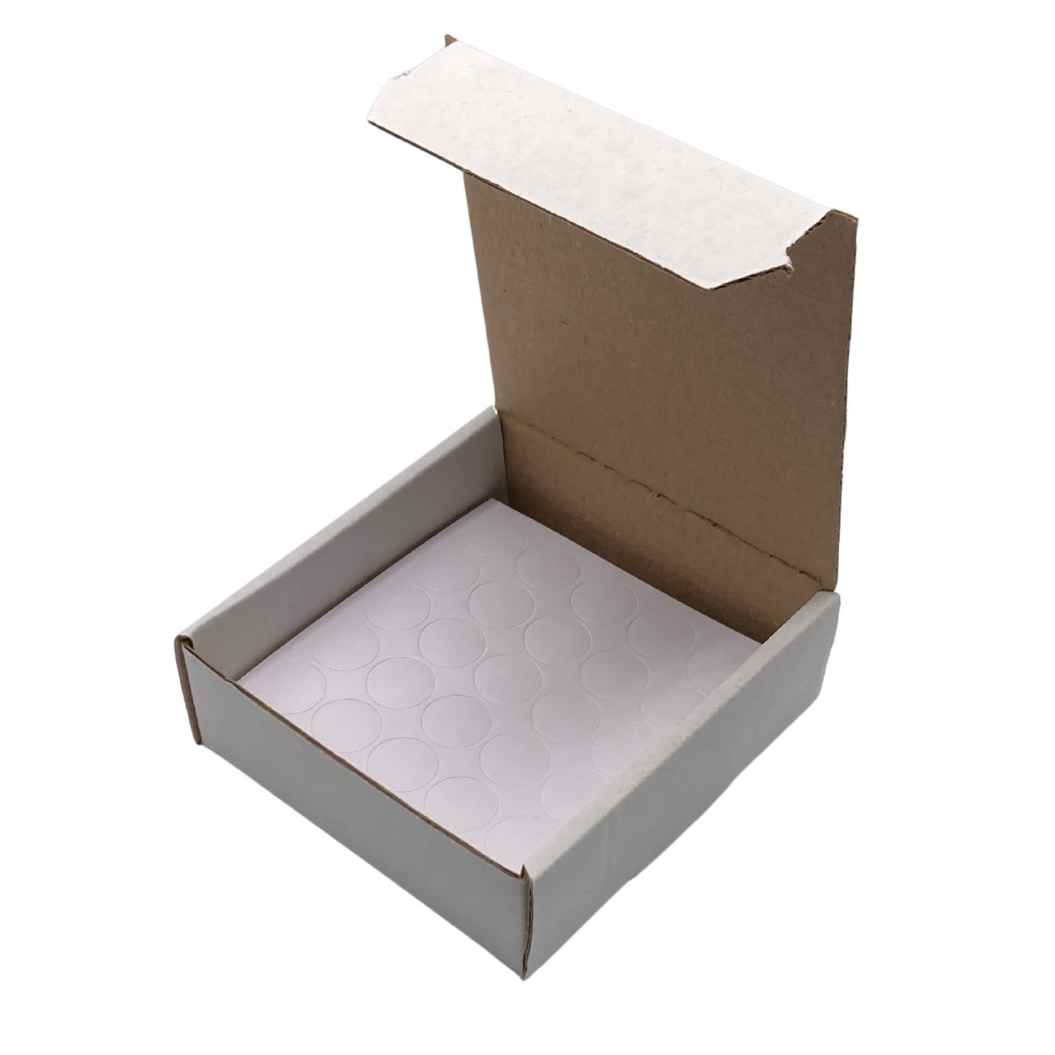 KwikCapspvc Alpine White Self Adhesive Screw Cover Caps Nail & Cam Covers. 14mm trade box of 625