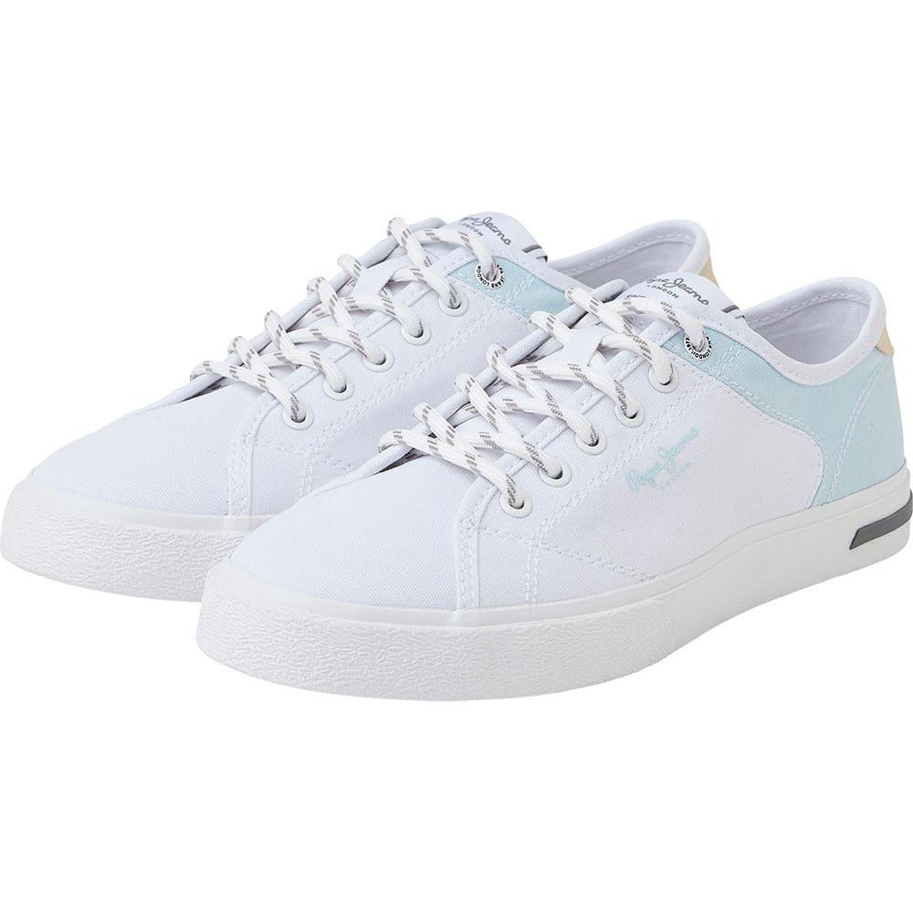 Pepe Jeans Women Kenton Road Mix W Sustainable Sneaker White 8