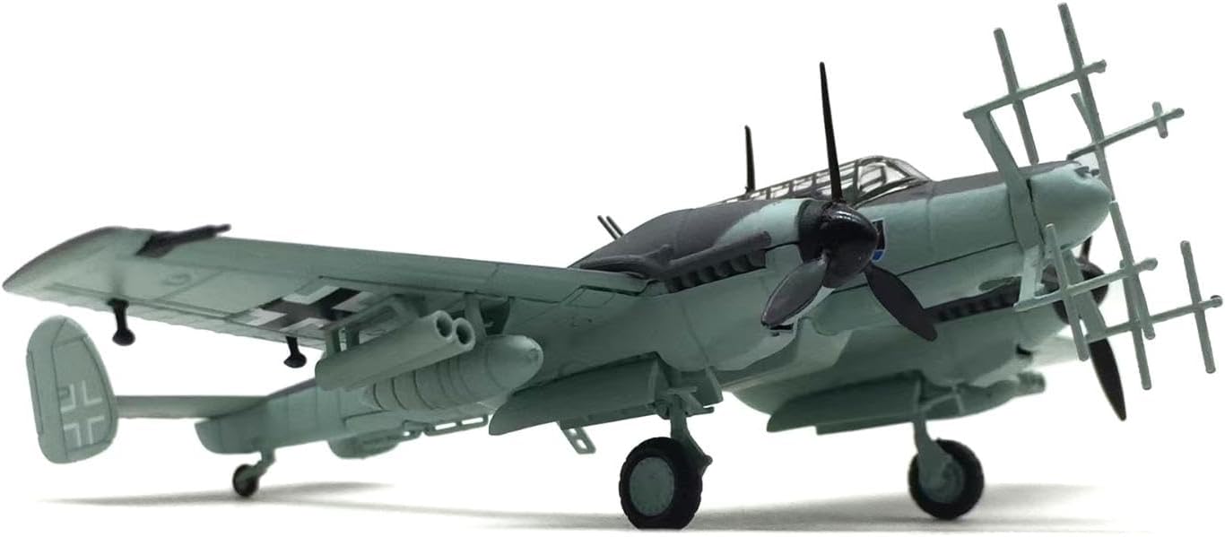 1/100 WWII German Bf-110 Fighter G-4 Alloy Aircraft Model Military Display Craft