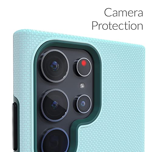 Image of Crave for Samsung Galaxy S23 Ultra Case, Shockproof Protection Dual Layer Case for Samsung Galaxy S23 Ultra (6.8 inch) - Aqua