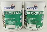  Spar-Set 2x Remmers Aidol Deckfarbe weiß 2,5 l