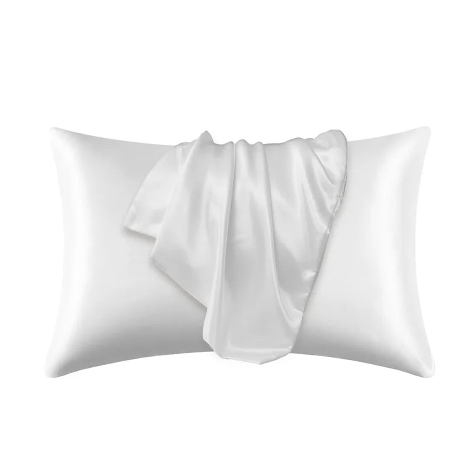 Silk Pillowcase, Pillowcase Silk Pillow Cover Silky Satin Hair Beauty Pillow Case Comfortable Pillow Case Home Decor(A,51cmx76cm)