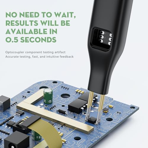 Image of Optocoupler Tester, Multi-Function Transistor Tester with LED Display, Automatic Transistor /optocoupler Tester, Portable Optocoupler Test Tool for Electronics Repair.