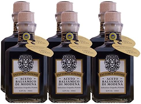 Square Bottle 12 Year Old Balsamic Vinegar (Case of 6 - 8.5 Ounce Bottles)