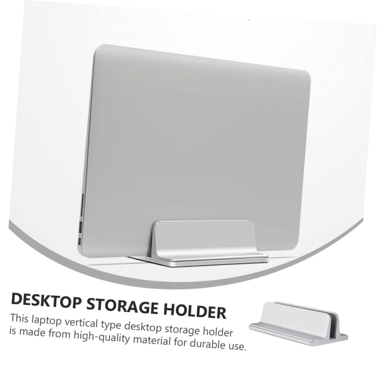 NUOBESTY Supporto Verticale Per Laptop Supporto Da Tavolo in Lega Di Alluminio Archiviazione Verticale Spazio Design Stabile