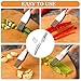 2Pcs Upgrade Shred Silk The Knife, Stainless Steel Green Onion Cutter, Multifunctional Kitchen Vegetable Chopper for Garlic Onion, Premium Food Slicer Gadget, Off the College