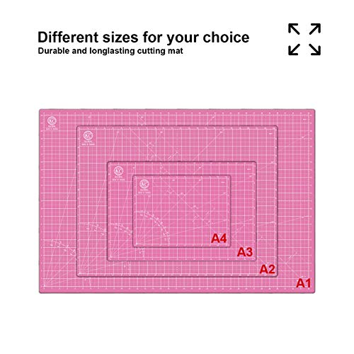 KC GLOBAL A2 (24"x18") Self-Healing Cutting Mat (Pink) - Sturdy, Reversible, Eco-Friendly, Non-Slip. Premium Desk Mat for Crafters, Quilters, and Hobbyist by KC GLOBAL - Image 8