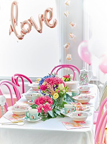 Talking Table Pretty Floral Paper Napkins from Our Famous Truly Scrumptious Collection, Ideal for a Vintage Afternoon Tea Party, Birthday Wedding Baby Shower 3ply | Size 25cm | Pack of 20
