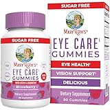 MaryRuth Organics Eye Care Gummies | Eye Health Vitamins for Adults and Kids | Lutein and Zeaxanthin Supplements | for Eyes | Vegan | Non-GMO | Gluten Free | 90 Count