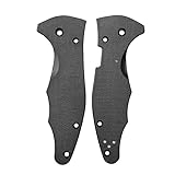 Echeson 1 Pair Custom G10 Scales Fits for Yojimbo 2 C85, CNC Handle Patch DIY Accessory(Black)