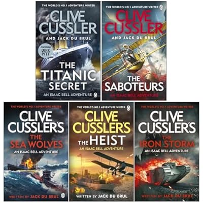 Isaac Bell Series 11-15 Collection 5 Books Set by by Clive Cussler, Jack du Brul
