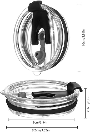 Miniatura 2 de PIVHWIR 2 tapas de vaso de repuesto, tapa de repuesto a prueba de derrames, resistente a salpicaduras, para taza de viaje de diámetro interior de