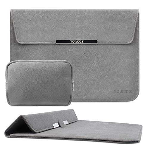 TOWOOZMac-Book Air/Mac-Book Pro ケース 13インチ 革新的な素材 折り畳み式 優しい手触り感 スリーブケース 薄型 耐衝撃 磁石設計 撥水加工 ノートパソコン ケース Mac-Book Air/Mac-Book Pro/Sur-face Pro/i-Pad Pro ケース