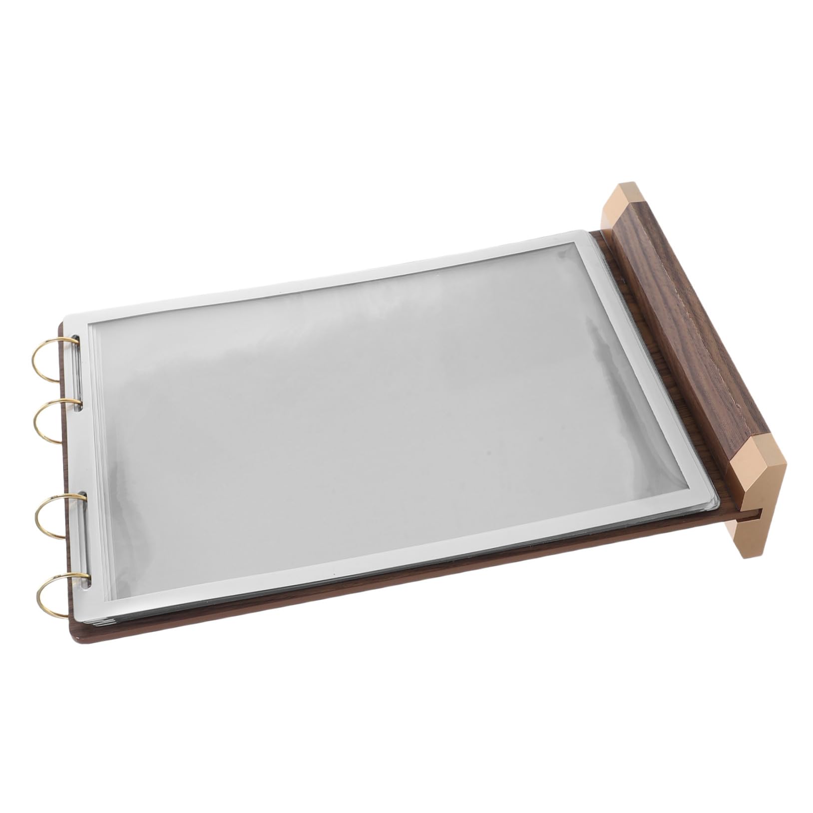 Support de menu de table bois de noyer double face porte-affiche - 8