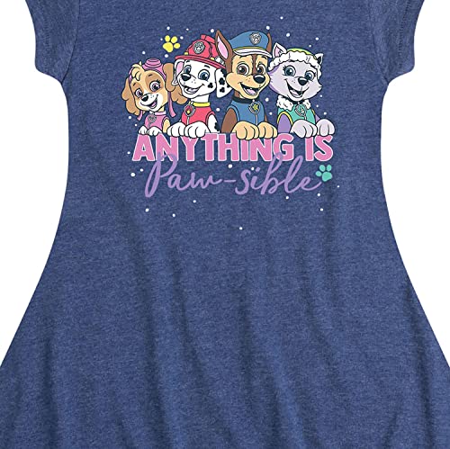 HYBRID APPAREL - Paw Patrol - Anything is Paw-Sible - Toddler and Youth Girls Fit and Flare Dress3