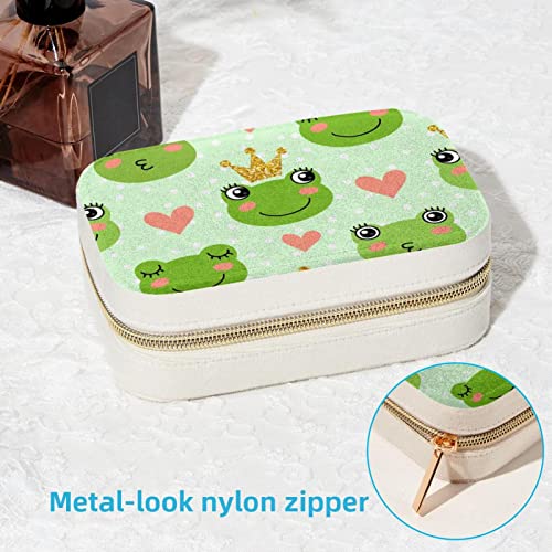 Mini boîte à bijoux grenouille en velours, cadeau Saint-Valentin